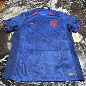 Nike USA USMNT Soccer 2023 Blue Jersey 4 Star Mens Sz Small DR3971-406 NWT $95